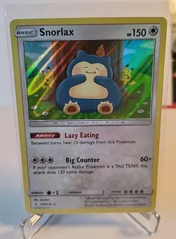Snorlax 158/214 Sm-Unbroken Bonds Holo Card Pokemon TCG NM/M - Image 1