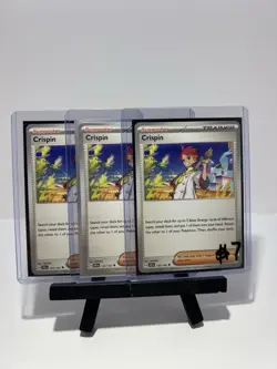 Pokemon TCG Trainer Crispin Card x3 Set Stellar Crown 133/142 - Image 1