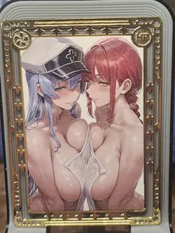 Genshin Impact Spicy Goddess Story Metal Card Anime Waifu MR TCG 3 Makima - Image 1
