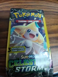 1x Pokemon Celestial Storm Sun & Moon 3 Card Mini Booster Pack - Image 2
