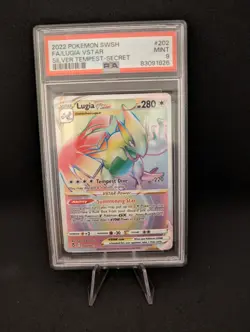 2022 Silver Tempest Lugia Vstar #202 PSA 9 Pokemon Card - Image 1