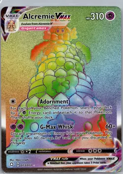 Alcremie VMAX 073/072 Shining Fates Secret Rare Rainbow Pokemon Card Nm - Image 1