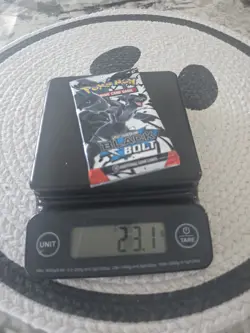 23.1g!!! Pokemon Trading Card Game Black Bolt VERY HEAVY Booster Pack 23.1g!!!! - Image 1