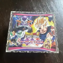 Clash of Fates Dragon Ball Super Card Game Booster Box with Acrylic Case - Image 1