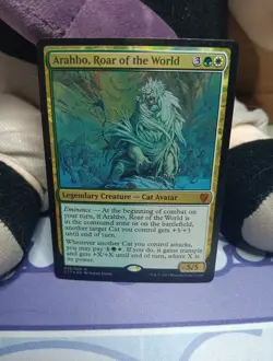 MTG Arahbo, Roar of the World Foil Mythic Commander 2017 Card 35/309 - Image 1