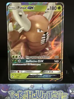 Pokemon Card Pinsir GX 6/68 Hidden Fates Half Art Near Mint - Image 1