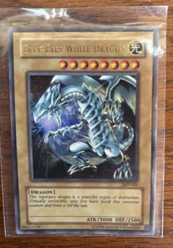 4-1996 Yu-Gi-oh! Blue-Eyes White Dragon Cards BPT-009, JMP-001, PCK-001, SKE-001 - Image 4