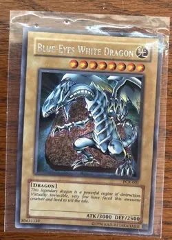 4-1996 Yu-Gi-oh! Blue-Eyes White Dragon Cards BPT-009, JMP-001, PCK-001, SKE-001 - Image 5