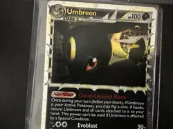 Umbreon Prime 86/90 Holo Rare Pokemon Card HGSS Undaunted Near Mint Minus (NM-) - Image 3