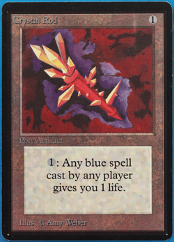 Crystal Rod Beta NM Artifact Uncommon MAGIC GATHERING CARD (ID# 498949) ABUGames - Image 1