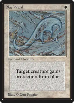Blue Ward Beta NM White Uncommon MAGIC THE GATHERING MTG CARD ABUGames - Image 1