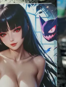 1/1 Only 1 Made Sabrina NSFW Pokemon Spicy Topless Lonestar Customs Waifu Card - Image 3