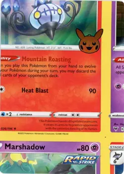 POKEMON HALLOWEEN Holo Error Miscut NFC Trick or Trade LOT SEE PICS 2 CARD LOT - Image 2