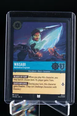 Wasabi Methodical Engineer 149/204 Foil Azurite Sea Disney Lorcana Card NM - Image 1