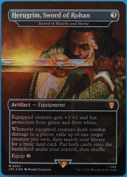 Herugrim Sword of Rohan Sword of Hearth and Home (354) FOIL HEAVILY PLD (505994) - Image 1