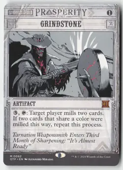 MTG - Grindstone M Outlaws of Thunder Junction: Breaking News 62 LP-NM - Image 1