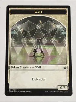 MTG War of the Spark Wall Token 004/019 NM - Image 1