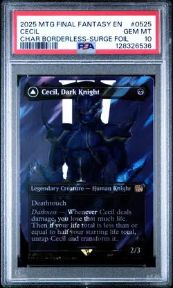 2025 MTG FINAL FANTASY #0525 CECIL, DARK KNIGHT/CECIL, REDEEMED PALADIN PSA 10 - Image 1