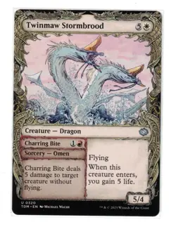 MTG - NM - Twinmaw Stormbrood (Showcase) - Tarkir: Dragonstorm 320 - Image 1