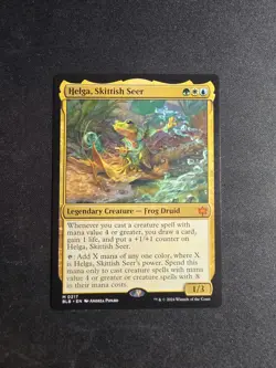 Helga, Skittish Seer 217 NM Bloomburrow (BLB) MTG Regular - Image 1