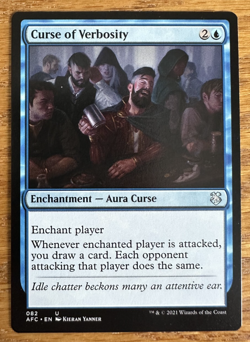 MTG Adventures in the Forgotten Realms Commander, Curse of Verbosity - Image 1