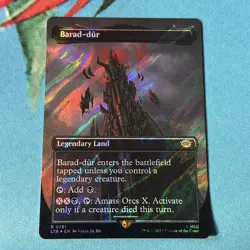 Barad-dur Borderless Surge Foil, Mtg Single, UB: Lord Of The Rings, Mythic 0751 - Image 1