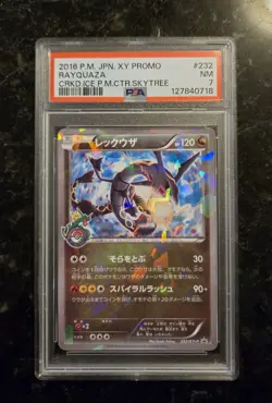 Rayquaza 2016 Cracked Ice Pokemon Center Skytree Promo Japanese 232/XY-P PSA 7 - Image 1