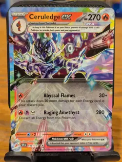 Pokemon TCG Surging Sparks Ceruledge ex Double Rare Holo 036/191 - Image 1
