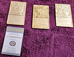 1999 Burger King Pokemon Gold-Plated Cards Lot Of 3 Jigglypuff (2) and Charazard - Image 3