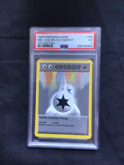 Pokemon: Base Set 1st Edition Uncommon: Double Colorless Energy 96/102 PSA 5 - Image 1