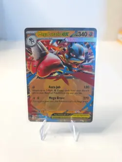 Pokemon TCG Mega Evolution Mega Lucario ex 077/132 English NM - Image 1