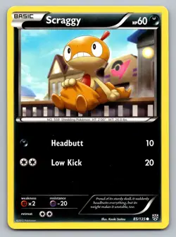 Pokemon TCG Plasma Storm Scraggy #85 - Image 1