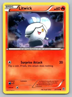 Pokemon TCG Plasma Storm Litwick #21 - Image 1