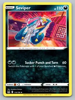 Pokemon TCG SWSH11: Lost Origin Seviper 116/196 - Image 1