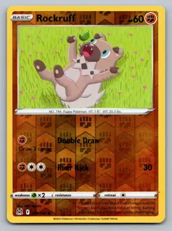 Pokemon TCG SWSH11: Lost Origin Rockruff 109/196 Reverse Holo - Image 1