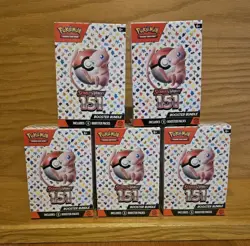 151 Pokemon TCG Booster Bundle New Factory Sealed Lot Of 5 - Image 1