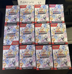 Pokemon Scarlet & Violet Prismatic Evolutions Booster Bundle Lot of 12 Sealed - Image 1