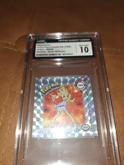 1999 Pokemon Action Flipz Hologram Sticker - Hitmonchan #SR6- PSA 9 - Image 1