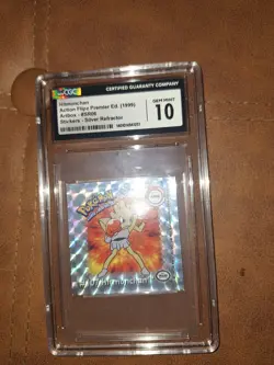 1999 Pokemon Action Flipz Hologram Sticker - Hitmonchan #SR6- PSA 9 - Image 2