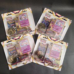 Sealed Pokemon Sword & Shield Astral Radiance 3 Pack Blisters Lot Of 4 JP0065 - Image 1