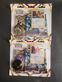 Sealed Pokemon Sword & Shield Astral Radiance 3 Pack Blisters Lot Of 2 JP0068 - Image 1