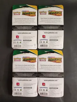 Sealed Pokemon Sword & Shield Evolving Skies 1 Pack Blister Lot Of 4 JP0080 - Image 3