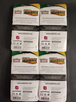 Sealed Pokemon Sword & Shield Evolving Skies 1 Pack Blister Lot Of 4 JP0081 - Image 3