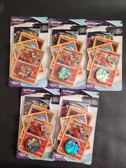 Sealed Pokemon Sword & Shield Chilling Reign 1 Pack Blister Lot Of 5 JP0084 - Image 1