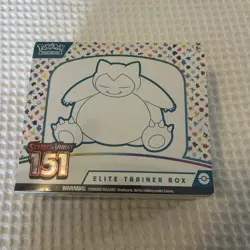 Pokemon Scarlet & Violet 151 Elite Trainer Box ETB Snorlax Artwork 2023 Sealed - Image 1