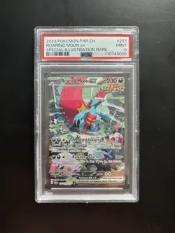 Roaring Moon ex 251/182 SIR Pokemon Paradox Rift - PSA 9 Mint - Image 1