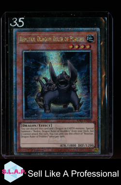 REACTAN DRAGON RULER OF PEBBLES RA03-EN254 KONAMI YU-GI-OH! 2020 ENGLISH - Image 1