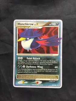 Pokemon Cards: Secret Wonders Rare Holo: Honchkrow Lv. X 132/132 - Image 1
