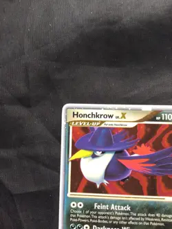 Pokemon Cards: Secret Wonders Rare Holo: Honchkrow Lv. X 132/132 - Image 3