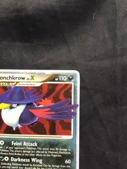 Pokemon Cards: Secret Wonders Rare Holo: Honchkrow Lv. X 132/132 - Image 4